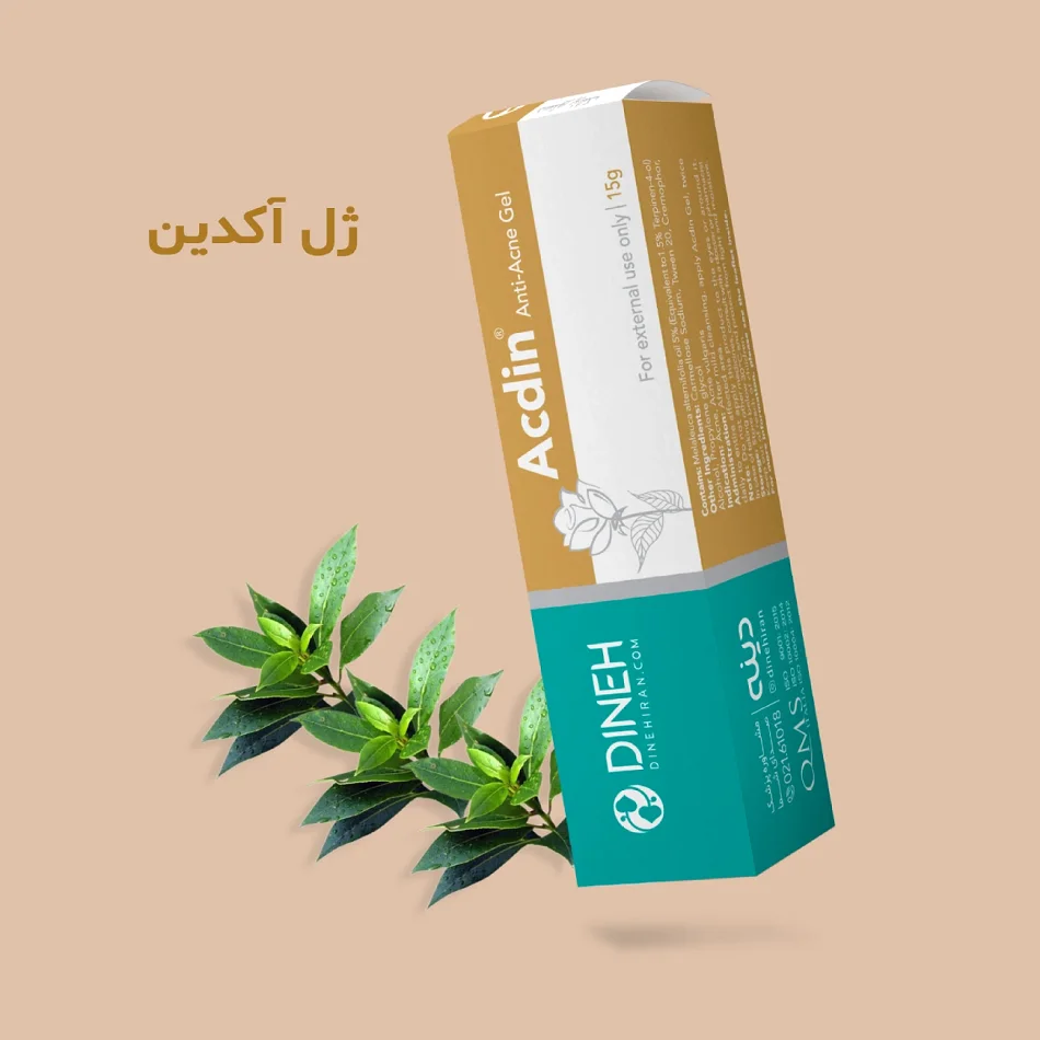ژل آکدین دینه برای رفع جوش با عصاره گیاهی